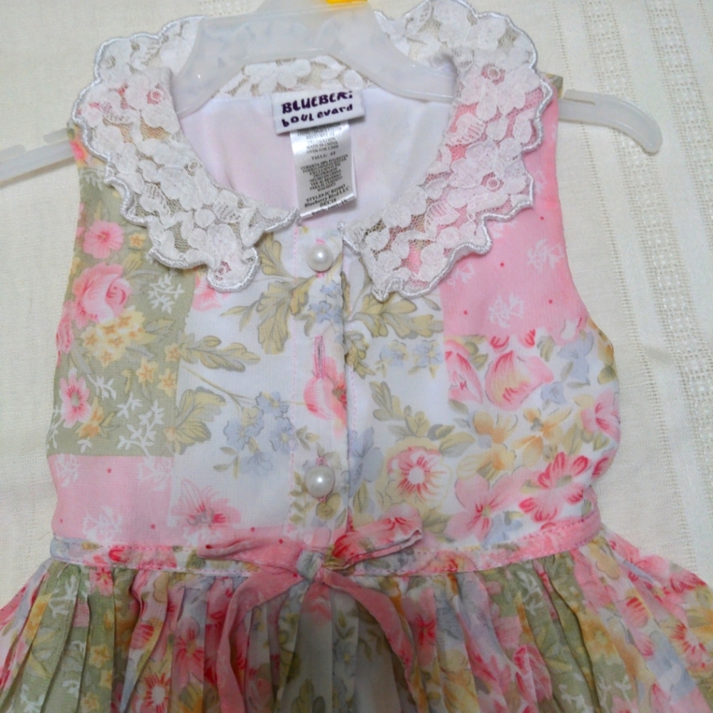 Blueberi boulevard girls dress size 4  pink